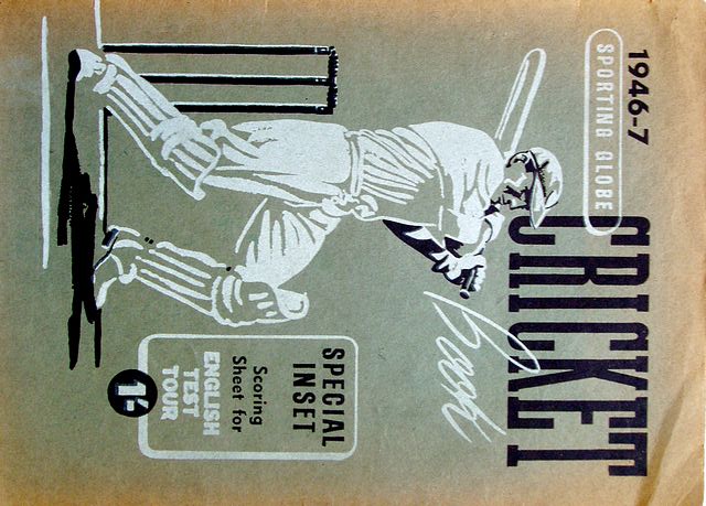 THE SPORTING GLOBE CRICKET BOOK 1946-7.