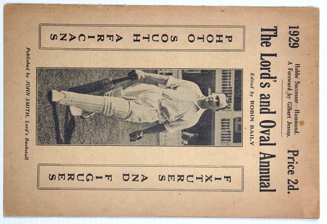 THE LORD'S AND OVAL ANNUAL.