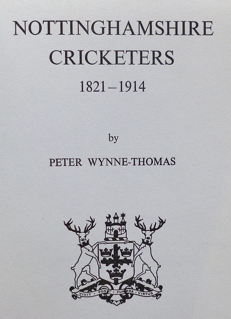 NOTTINGHAMSHIRE CRICKETERS 1821-1914.