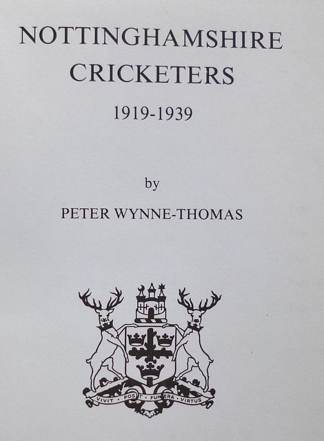 NOTTINGHAMSHIRE CRICKETERS 1919-1939.