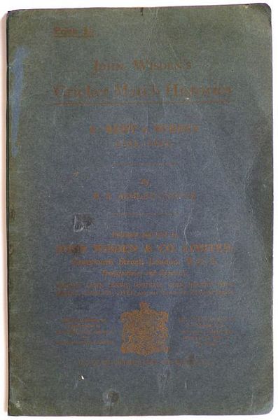 JOHN WISDEN'S CRICKET MATCH HISTORIES. I.- KENT V. SURREY 1731-1921.