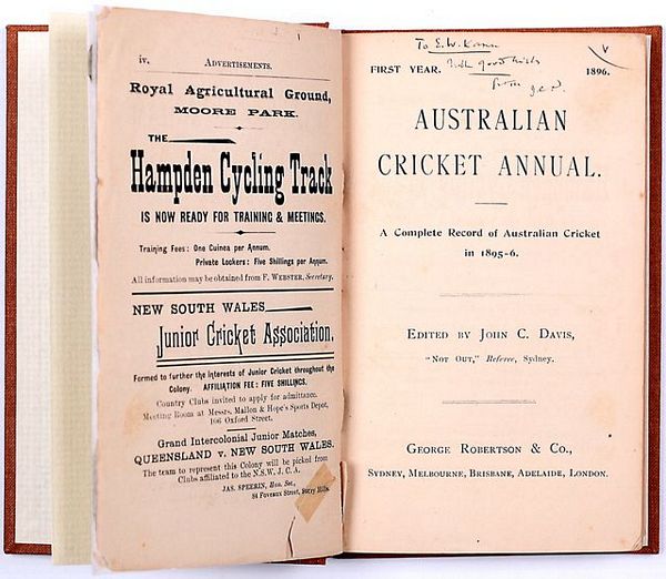 FIRST YEAR. 1896.