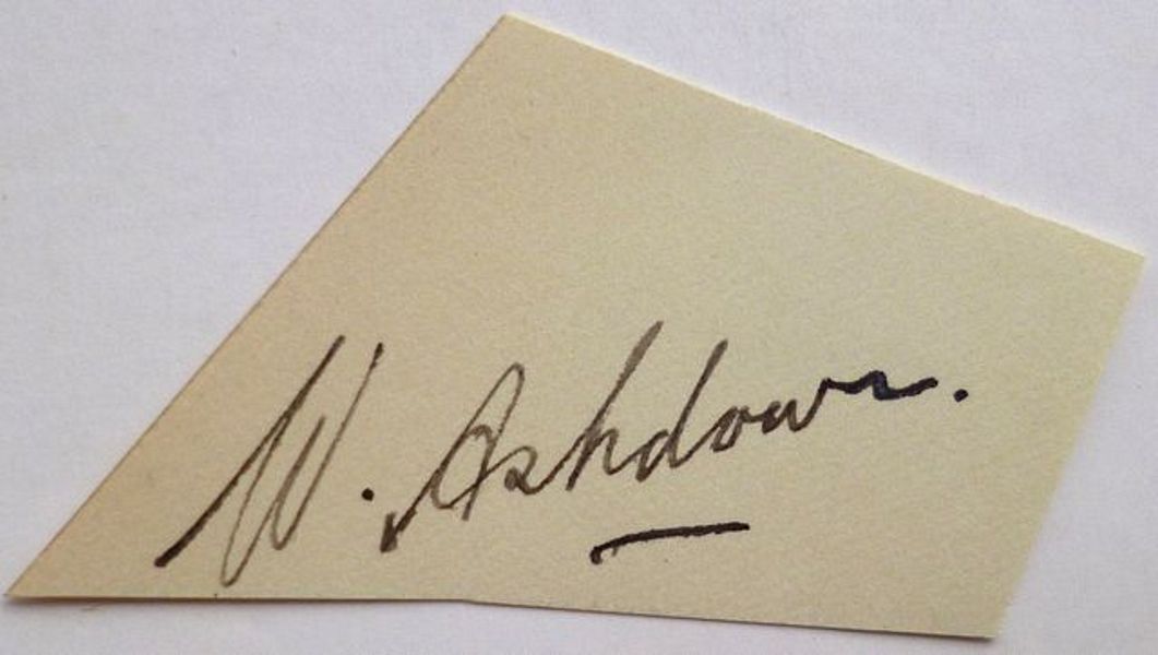 A clear ink signature.