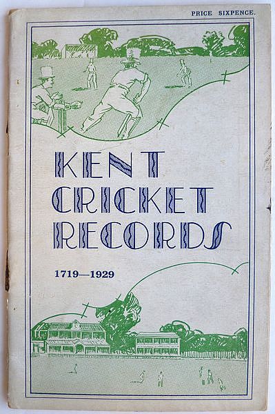 KENT CRICKET RECORDS.