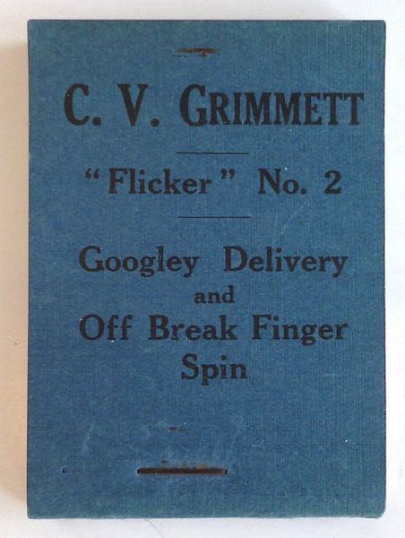 'FLICKER' NO. 2. CRICKET. C.V. GRIMMETT.