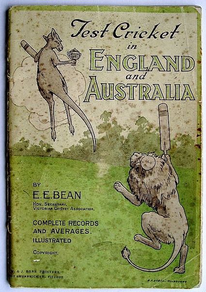 TEST CRICKET IN ENGLAND AND AUSTRALIA 1877-1921...