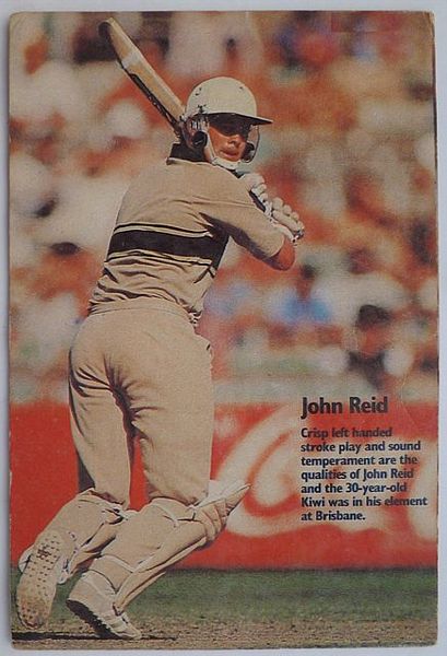 An original an action colour postcard photograph of John Reid.