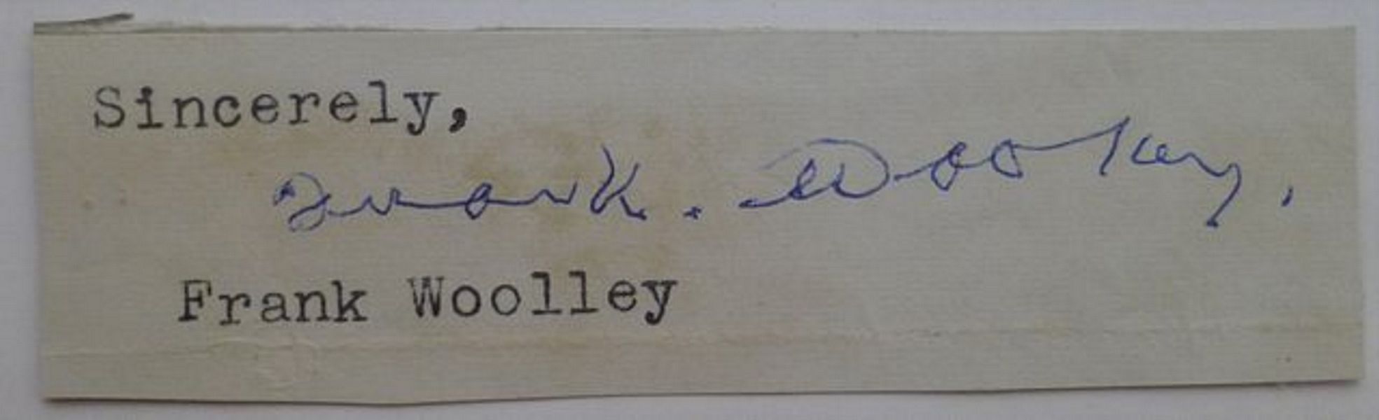 An ink signature.
