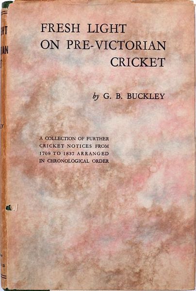 FRESH LIGHT ON PRE-VICTORIAN CRICKET.