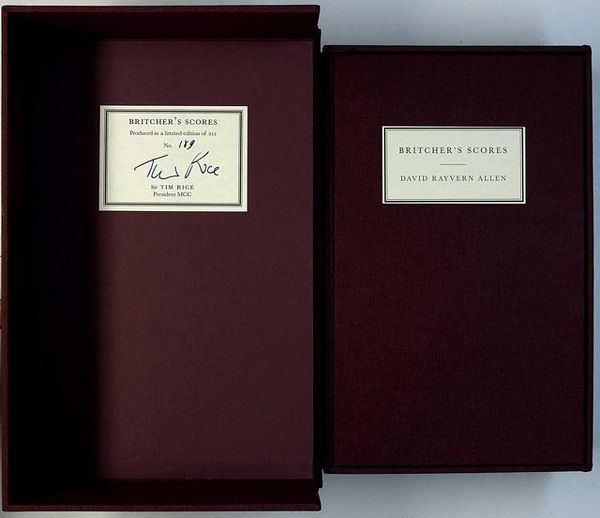A COMPLETE  SET OF ALL FIFTEEN FACSIMILE EDITIONS OF BRITCHER'S SCORES. 