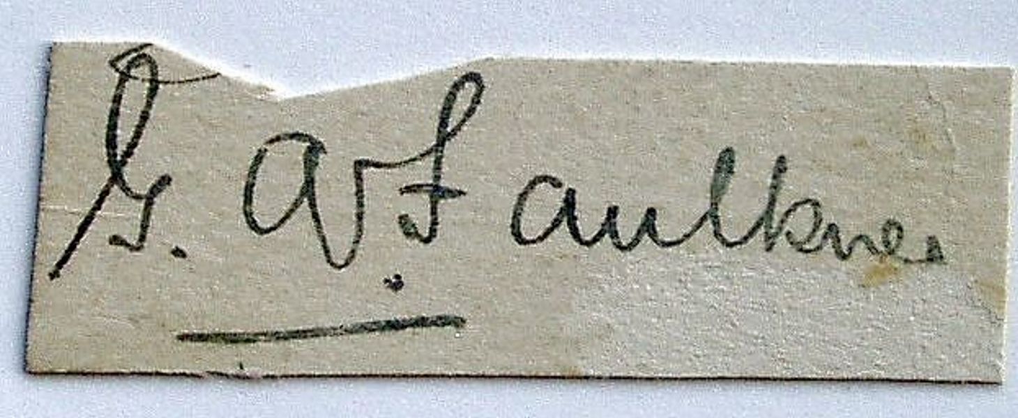 A clear ink signature.