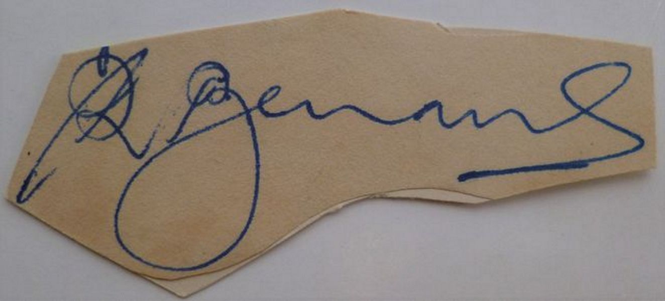 An ink signature.