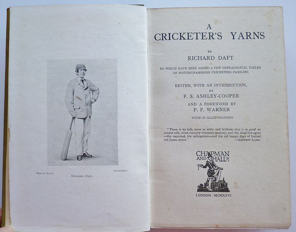 A CRICKETER'S YARNS.