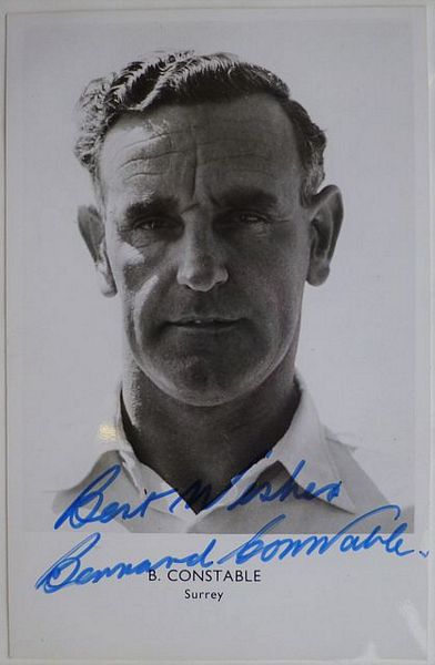 An original head and shoulders postcard-size photograph of Bernard Constable.