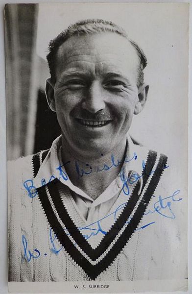 An original half-length postcard photograph of W. Stuart Surridge.