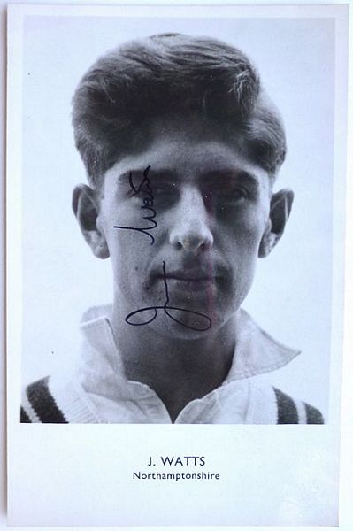 An original head and shoulders postcard-size photograph of Jim Watts.