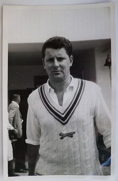 An original half-length postcard-size photograph of B. Boshier.