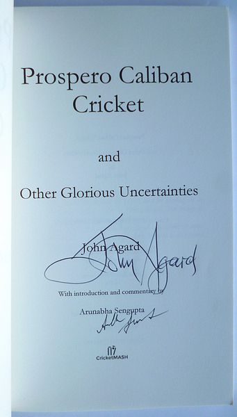 PROSPERO CALIBAN CRICKET AND OTHER GLORIOUS UNCERTAINTIES.