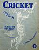 SPORTING GLOBE CRICKET BOOK 1950-51.