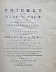 CRICKET. AN HEROIC POEM: