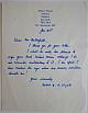 A one page signed autograph letter from R.E.S. Wyatt to Mr. Butterfield. Dated January 20.