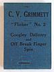 'FLICKER' NO. 2. CRICKET. C.V. GRIMMETT.
