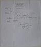 A short signed autograph letter from Alf Gover to Mr. Fielding.