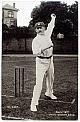 An original full length postcard photograph of George Cox bowling.