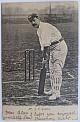 An original full length postcard photograph of Sydney Gregory at the wicket, batting.