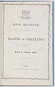 ETON REGISTER. BOATING & CRICKETING FOR MAY & JUNE, 1859.  